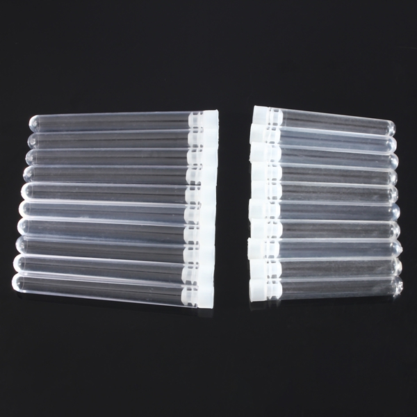 10pcs-Round-Bottom-Clear-Plastic-Test-Tube-With-Cap-Stopper-12X75100mm-980790-2