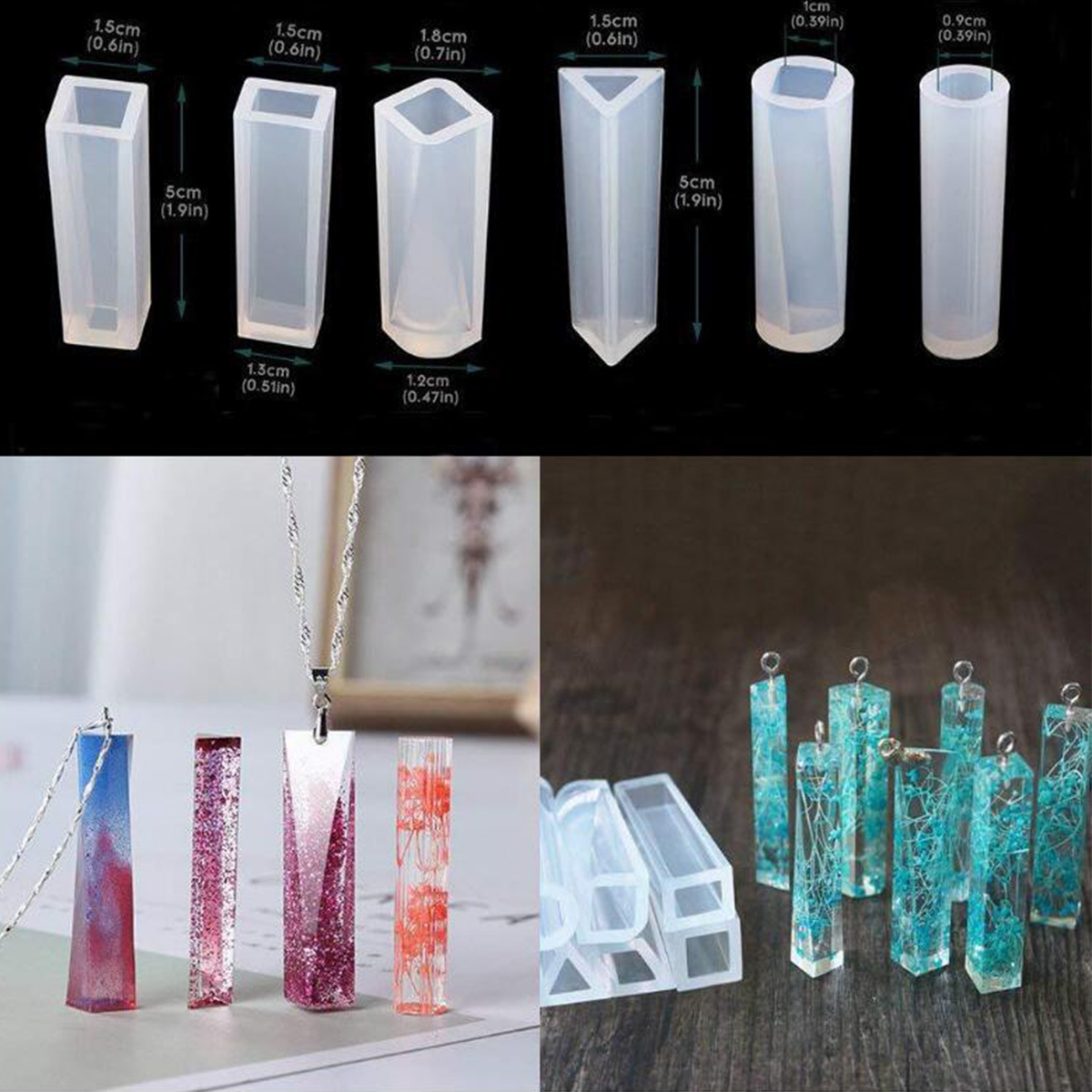 129PcsSet-Silicone-Casting-Molds-Tools-Jewelry-Pendant-Resin-Mould-DIY-1613609-2