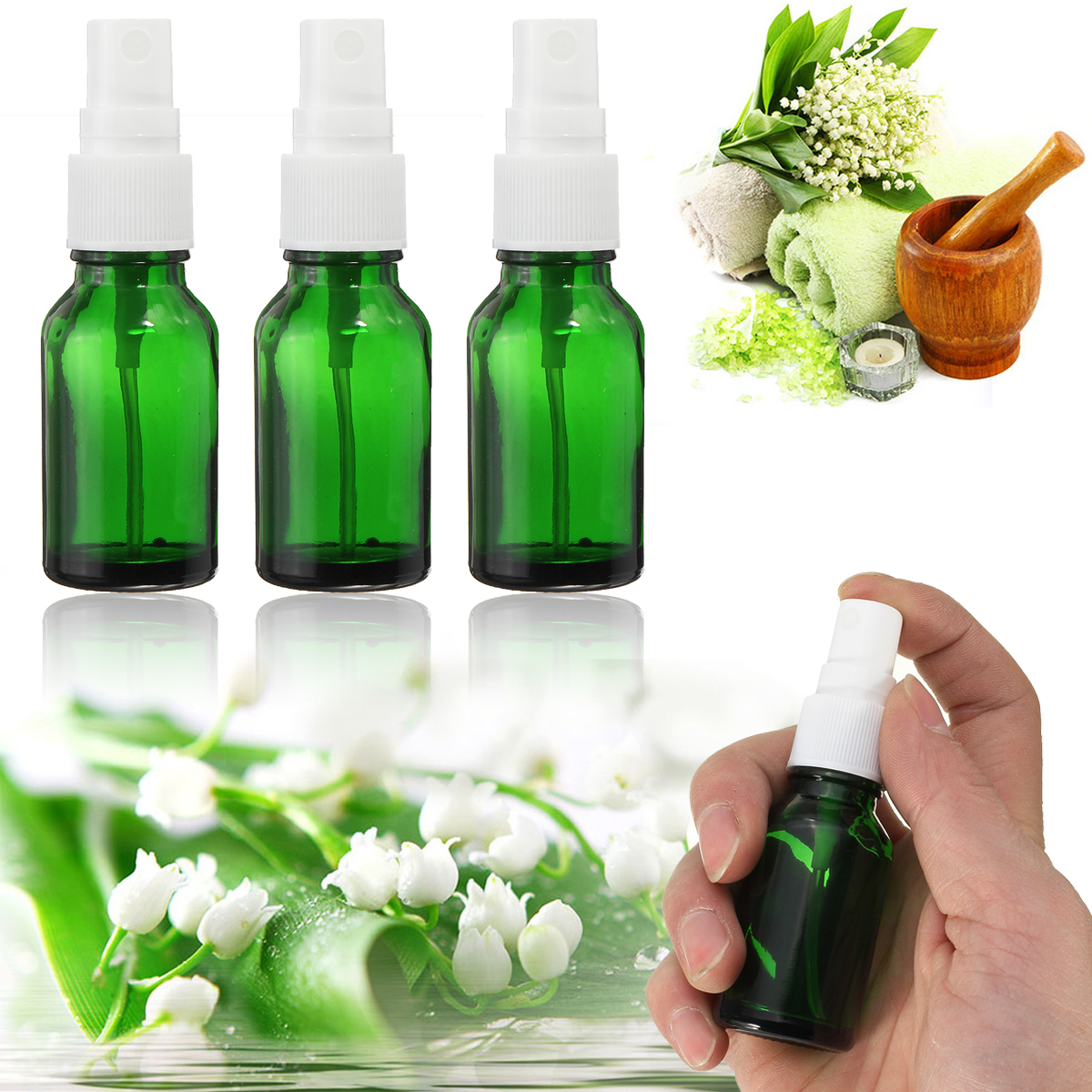 153050ml-Mini-Green-Spray-Bottle-Sprayer-Refillable-Container-w-Drop--Spray-for-Aromatherapy-Perfume-1449157-9