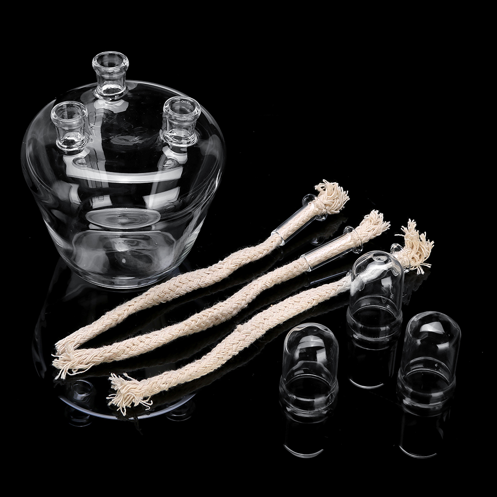 250mL-3-Neck-Alcohol-Burner-Lamp-Glass-Lab-Equipment-Heating-Boiling-Flask-1347200-3