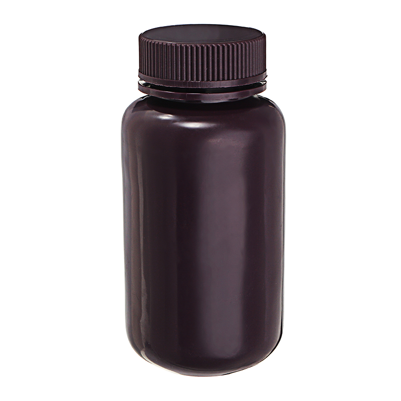 250mL-PP-Plastic-Brown-Bottle-Wide-Mouth-Laboratory-Sample-Reagent-Chemicals-Storage-Bottle-1230087-1