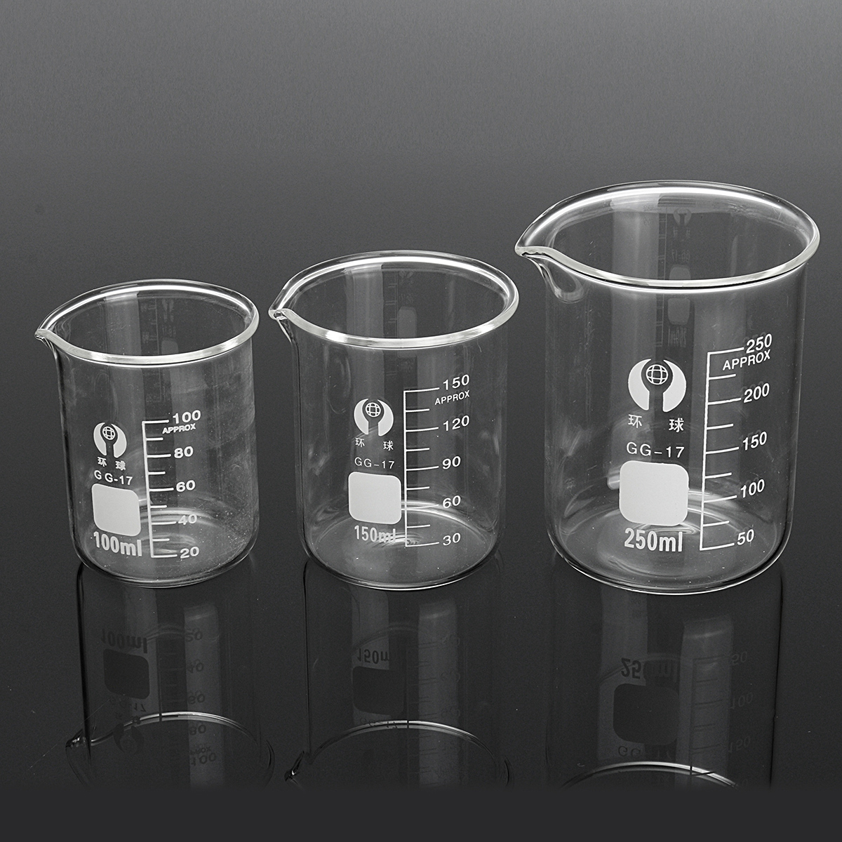 3Pcs-100ml-150ml-250ml-Beaker-Set-Graduated-Borosilicate-Glass-Beaker-Volumetric-Measuring-Lab-Glass-1283414-2
