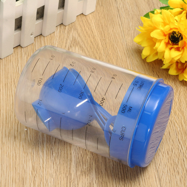 500ML-Plastic-Craft-Tea-Spoon-Measuring-Cup-with-Spoons-Set-for-Lab-1087538-2