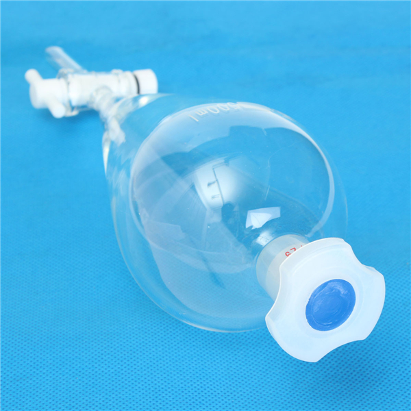 500mL-2429-Joint-Lab-Glass-Pear-Shape-Separatory-Funnel-with-PTFE-Stopcock-1095648-3
