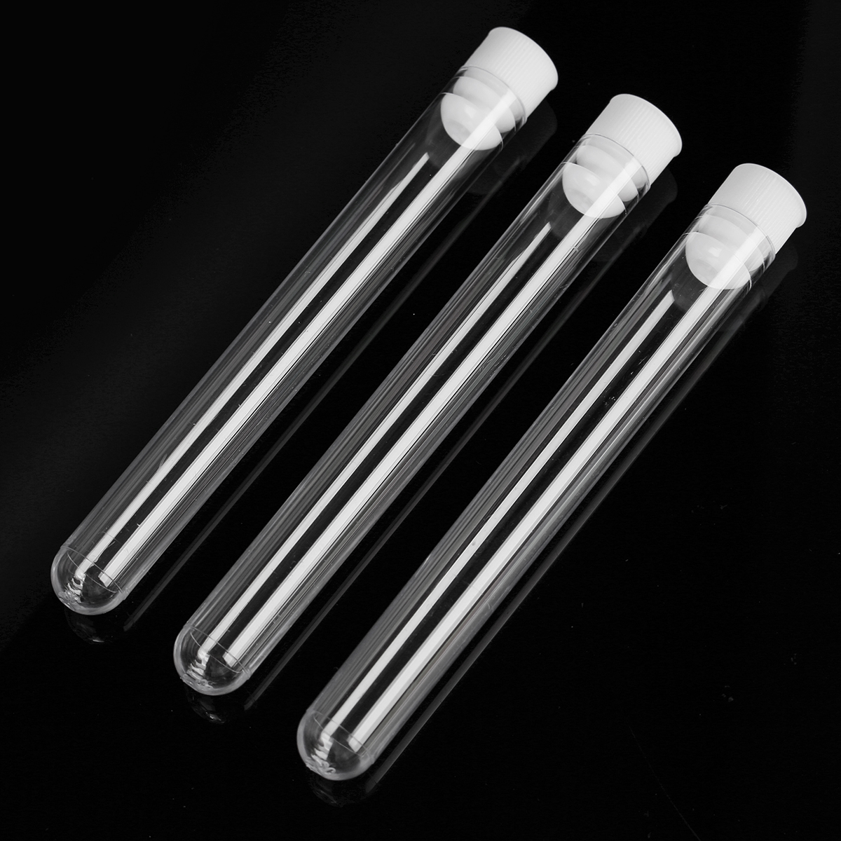 50Pcs-12x100mm-Clear-Plastic-Test-Laboratory-Tubes-Container-with-White-Push-Caps-1177797-1