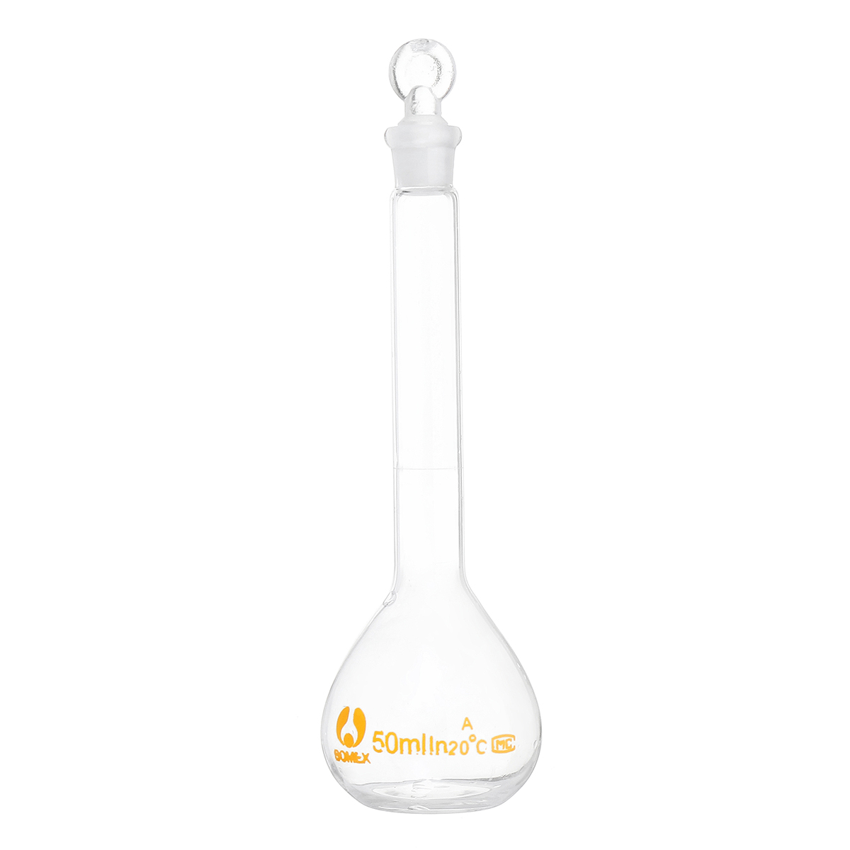 50mL-Clear-Glass-Volumetric-Flask-w-Glass-Stopper-Lab-Chemistry-Glassware-1356426-5