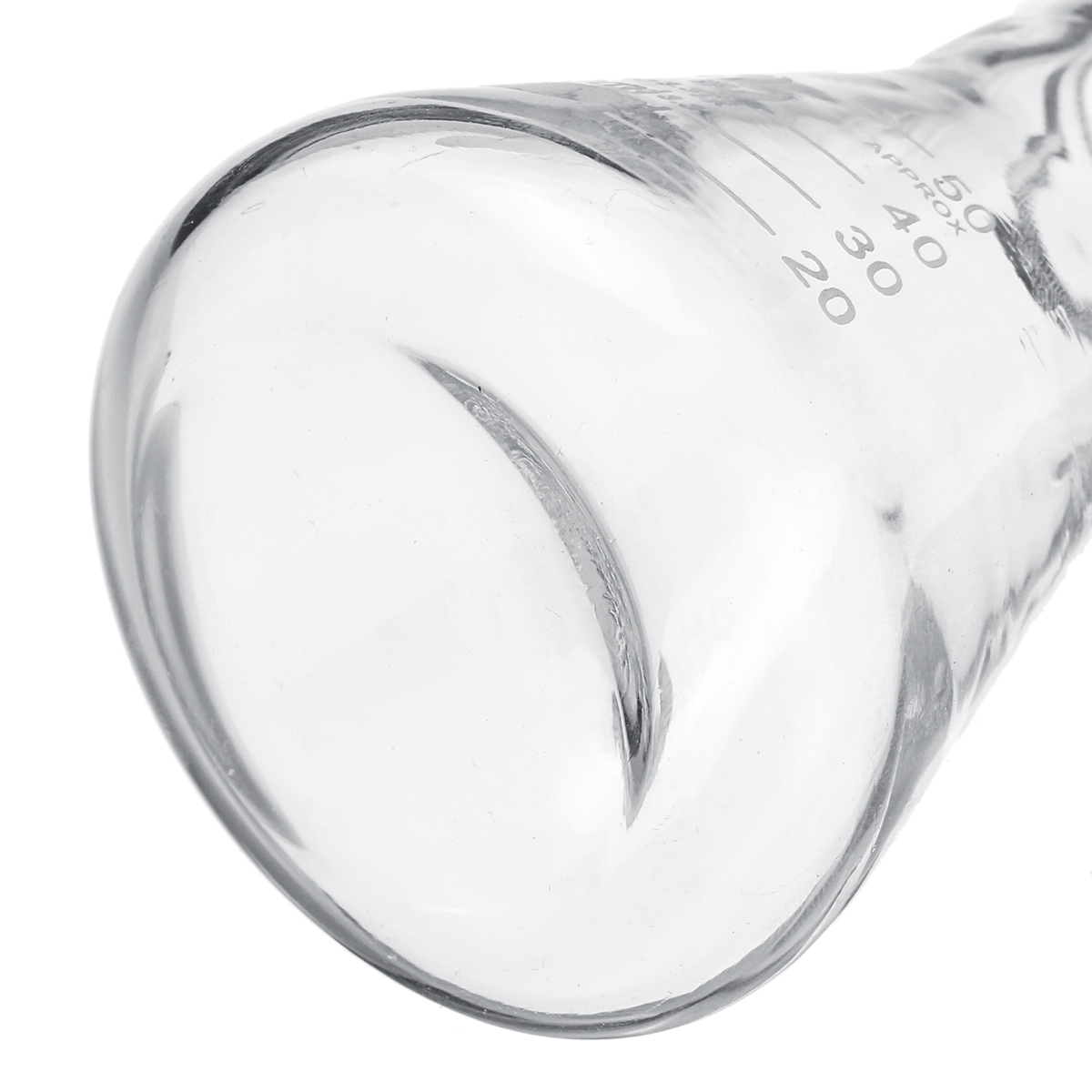 50mL-Lab-Glass-Erlenmeyer-Conical-Flask-Bottle-w-Rim-Borosilicate-Laboratory-Glassware-1351096-3