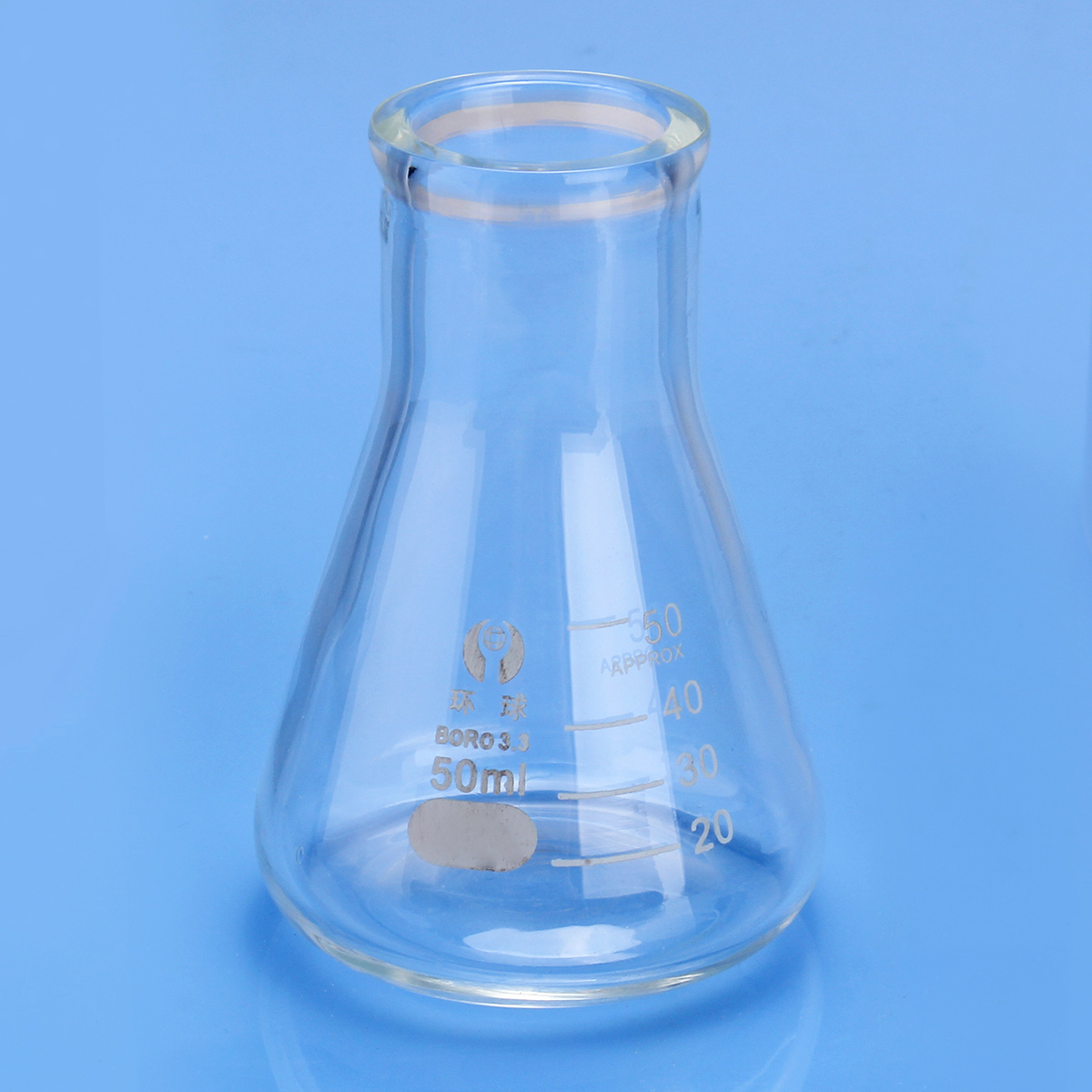 50mL-Lab-Glass-Erlenmeyer-Conical-Flask-Bottle-w-Rim-Borosilicate-Laboratory-Glassware-1351096-7