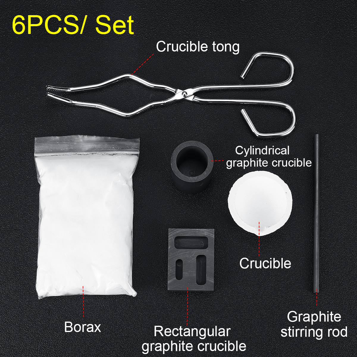 6Pcs-Torch-Melting-Kit-Graphite-Crucible-Tong-Rod-Graphite-Ingot-Mold-Set-1532548-9