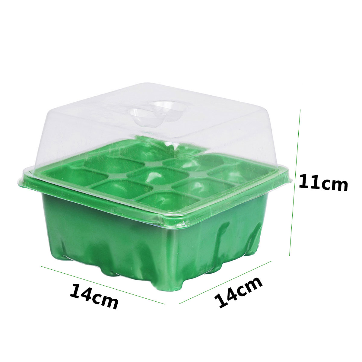 9-Holes-Plastic-Planting-Box-Set-Nursery-Pot-Plant-Grow-Garden-Germination-Kit-1726130-5