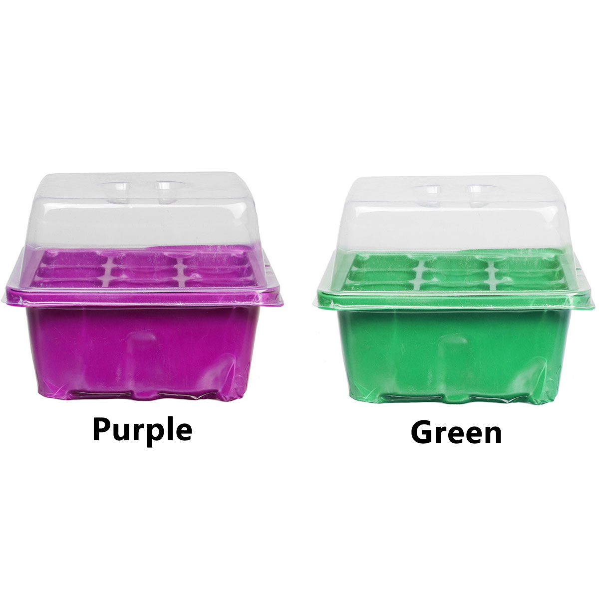 9-Holes-Plastic-Planting-Box-Set-Nursery-Pot-Plant-Grow-Garden-Germination-Kit-1726130-6