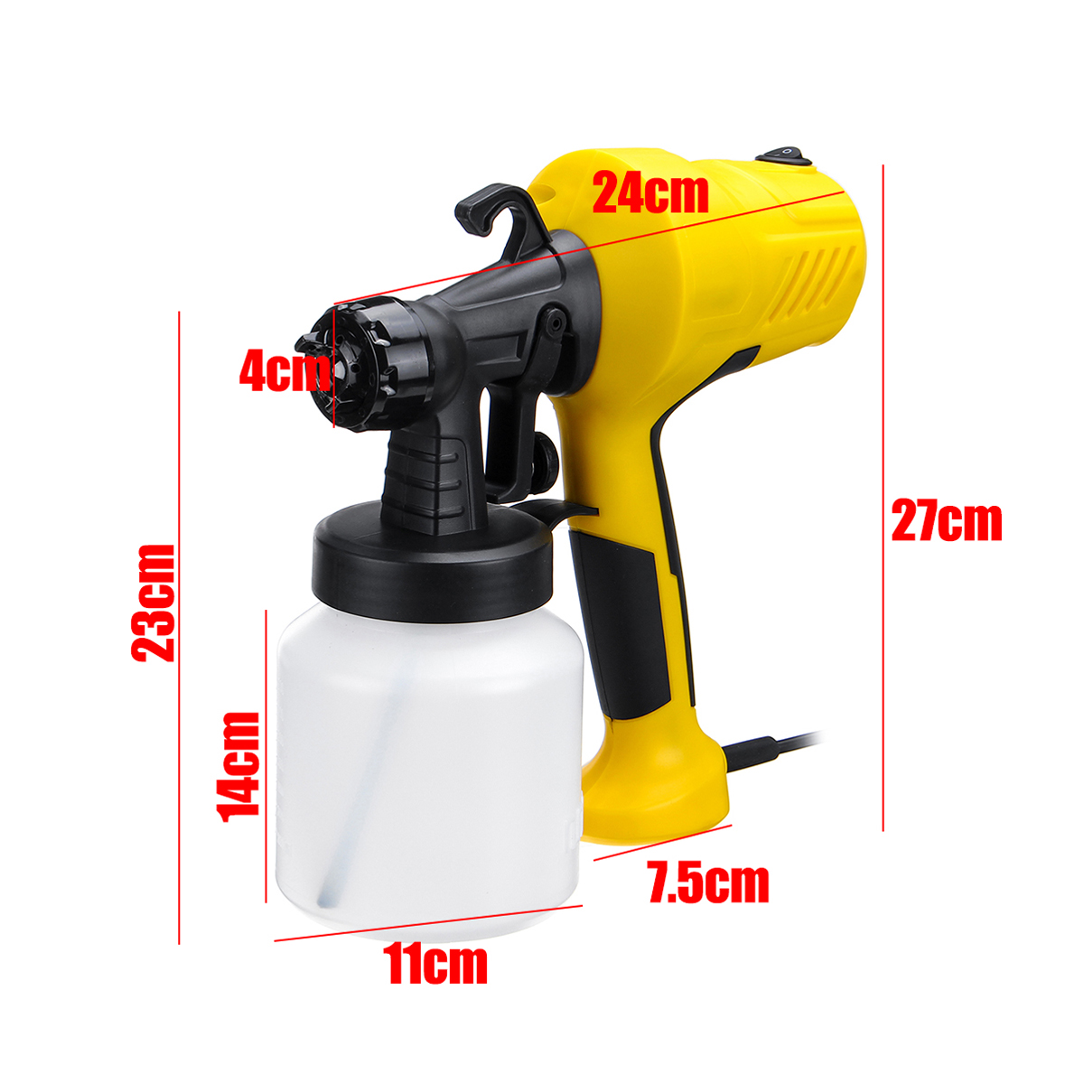 Electric-Spray-Paint-Sprayer-Compressor-for-Car-Wood-Wall-with-Flow-Control-1701162-9