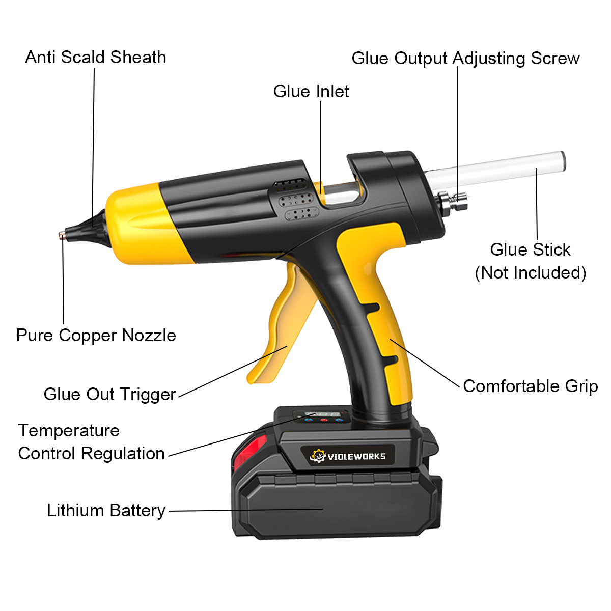 VIOLEWORKS-21V-Digital-Hot-Melt-Glue-Guns-Cordless-Rechargeable-Hot-Glue-Applicator-Home-Improvement-1915966-9