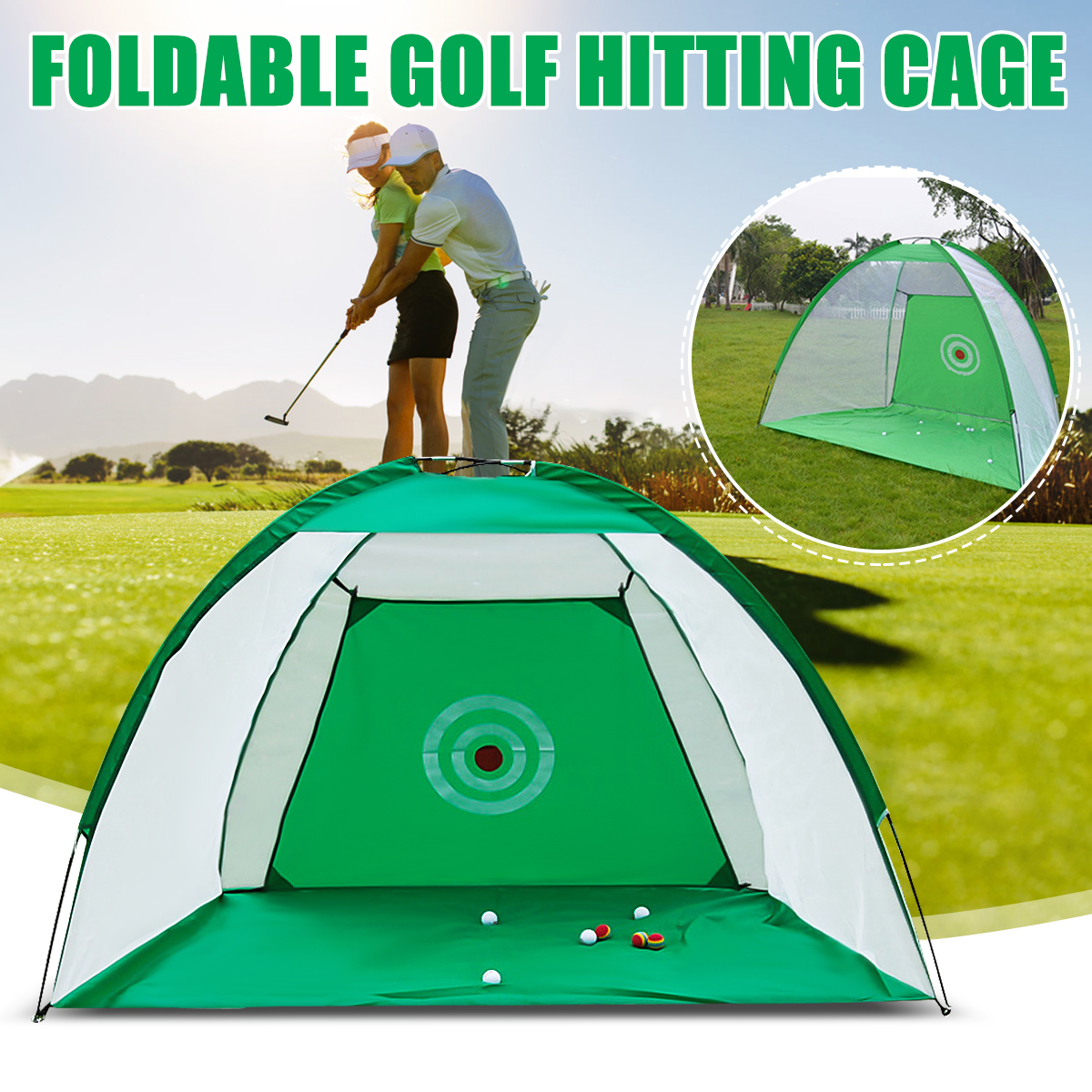 200x140cm-Foldable-Easy-Golf-Hitting-Cage-Practice-Net-Club-Trainer-Golf-Training-Net-Sport-Aid-Mat--1190891-1