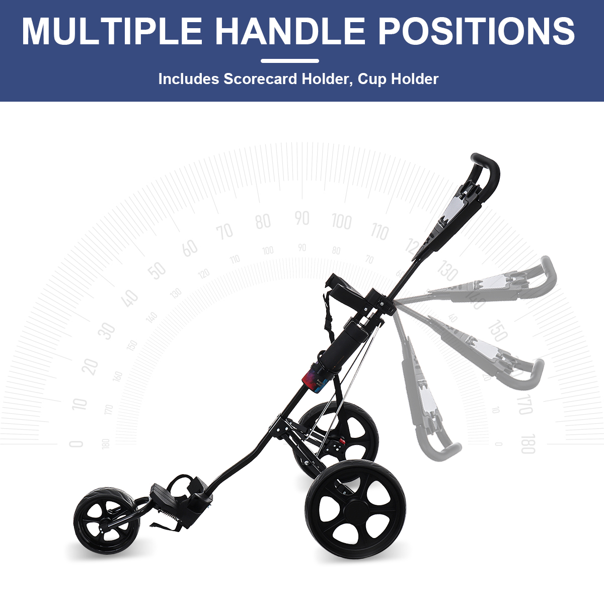 3-Wheel-Folding-Golf-Cart-Pull-Push-Trolley-with-Scorecard-Cup-Holder-Foot-Brake-Outdoor-Sport-1839339-6