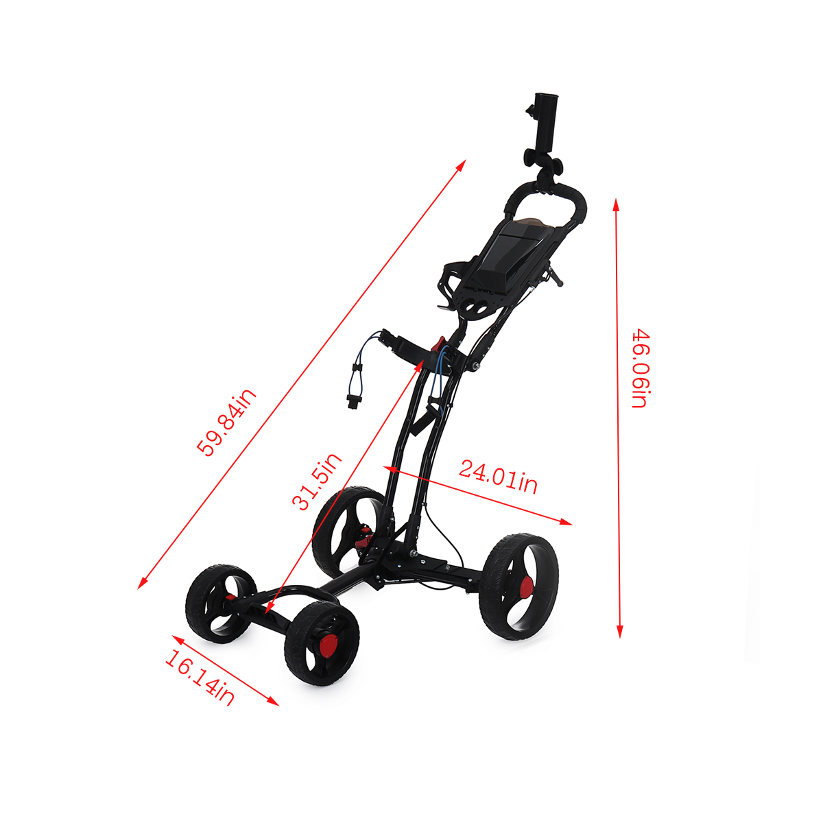 4-Wheel-Folding-Golf-Pull-Push-Cart-Golf-Trolley-Golf-Bag-with-Umbrella-Cup-Holder-Outdoor-Team-Spor-1809198-2