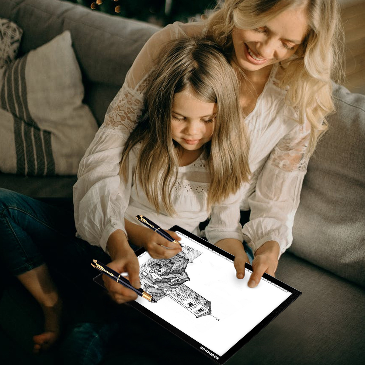 A3-LED-Artist-Tattoo-Art-Stencil-Board-Wired-12W-3-Level-Adjustable-Brightness-Light-Box-Table-Traci-1962929-14