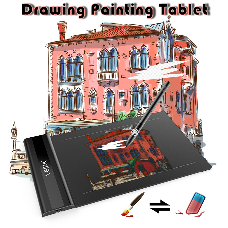 VEIKK-S640-6x4quot-OSU-Drawing-Painting-Tablet-Graphics-Tablets-8192-Level-Pen-Set-1618662-1