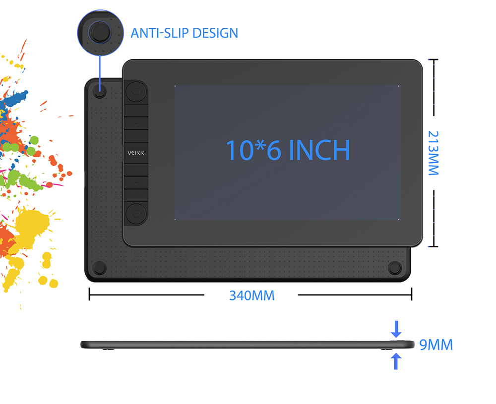 VEIKK-VK1060PRO-Drawing-Graphic-Tablet-10x6-inch-Digital-Pen-Tablet-with-Battery-Free-Passive-Stylus-1864059-2