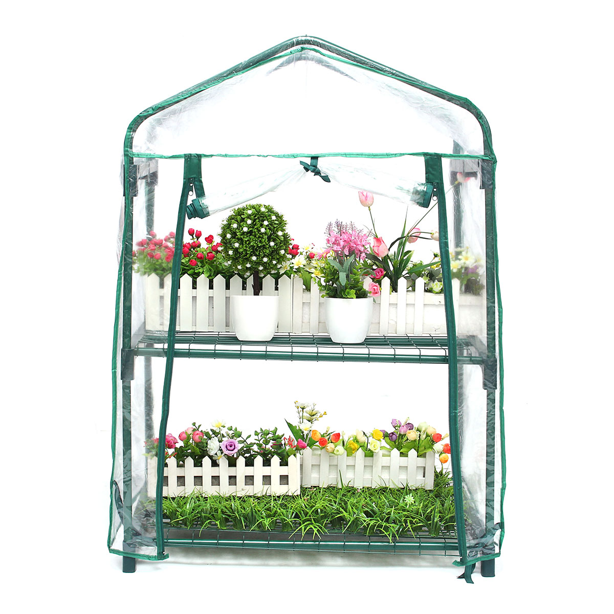 2-Layers-Mini-Greenhouse-Home-Outdoor-Flower-Plant-Pot-Gardening-Winter-Shelves-1577618-7