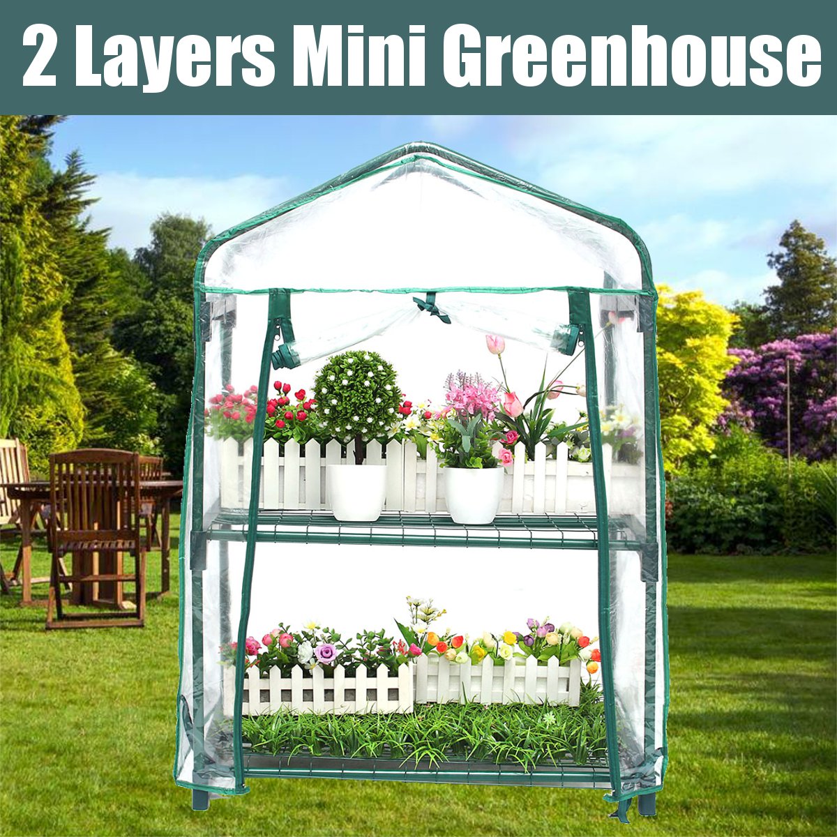 2-Layers-Mini-Greenhouse-Home-Outdoor-Flower-Plant-Pot-Gardening-Winter-Shelves-1577618-10