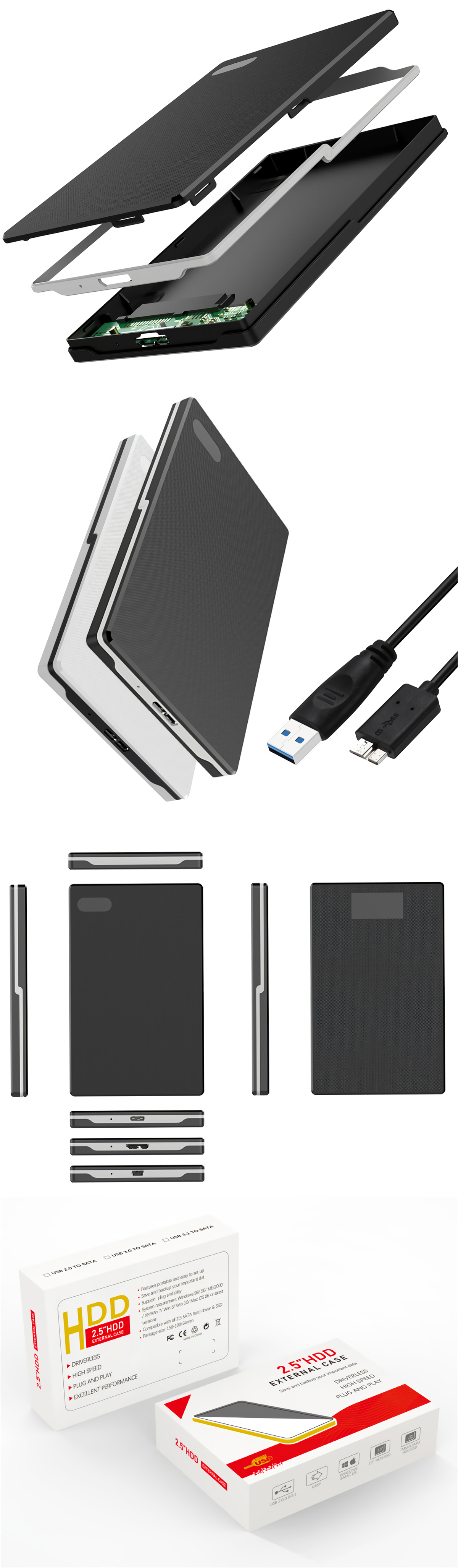 CIMANZ-CZL-U31S2502-25-inch-SSD-HDD-Enclosure-USB-30-to-SATA-Solid-State-Hard-Drive-Case-Mechanical--1661366-1