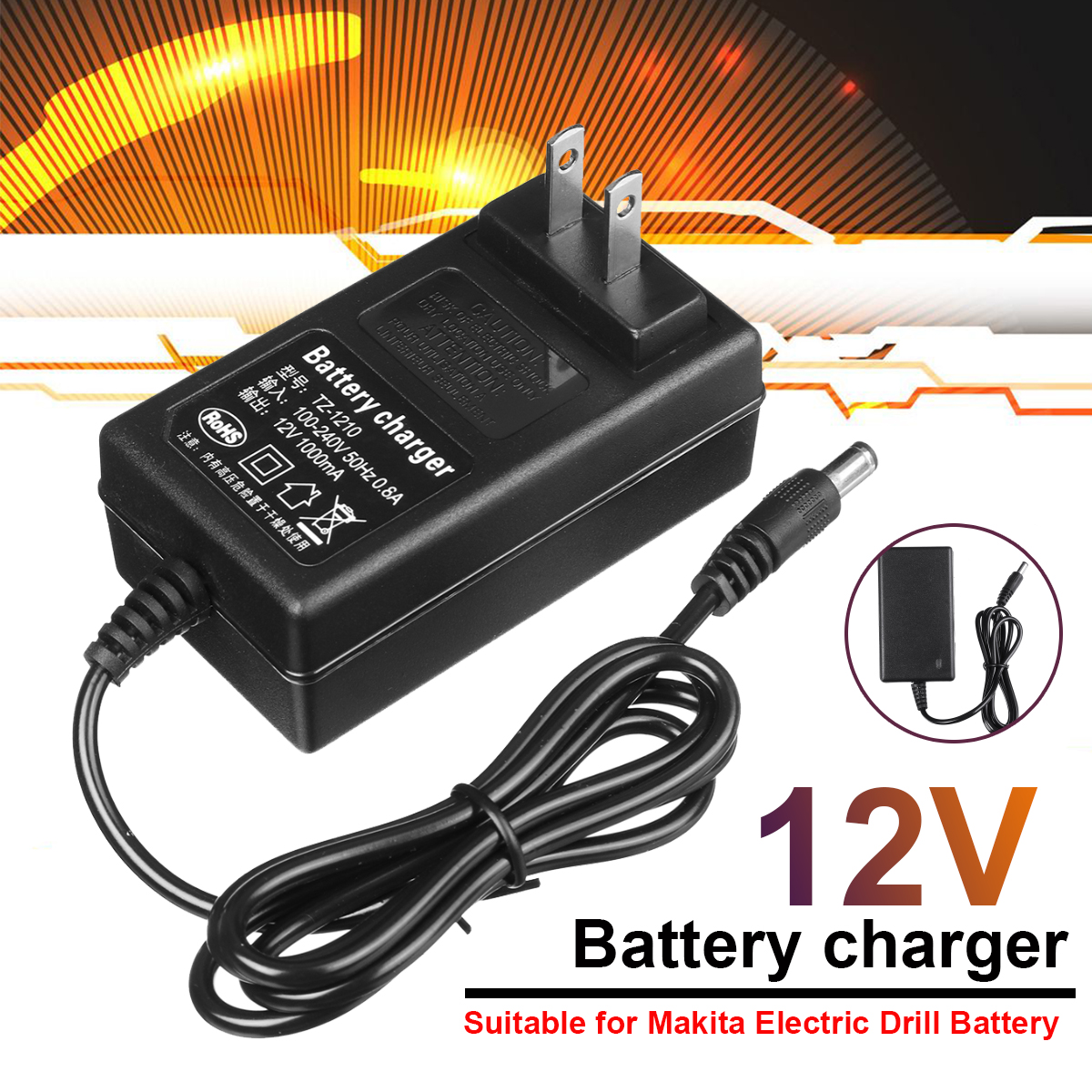 AC-100V-240V-50Hz-06A-Input-12V-1000mAh-Output-Battery-Charger-for-Makita-Electric-Drill-General-Bat-1794719-2