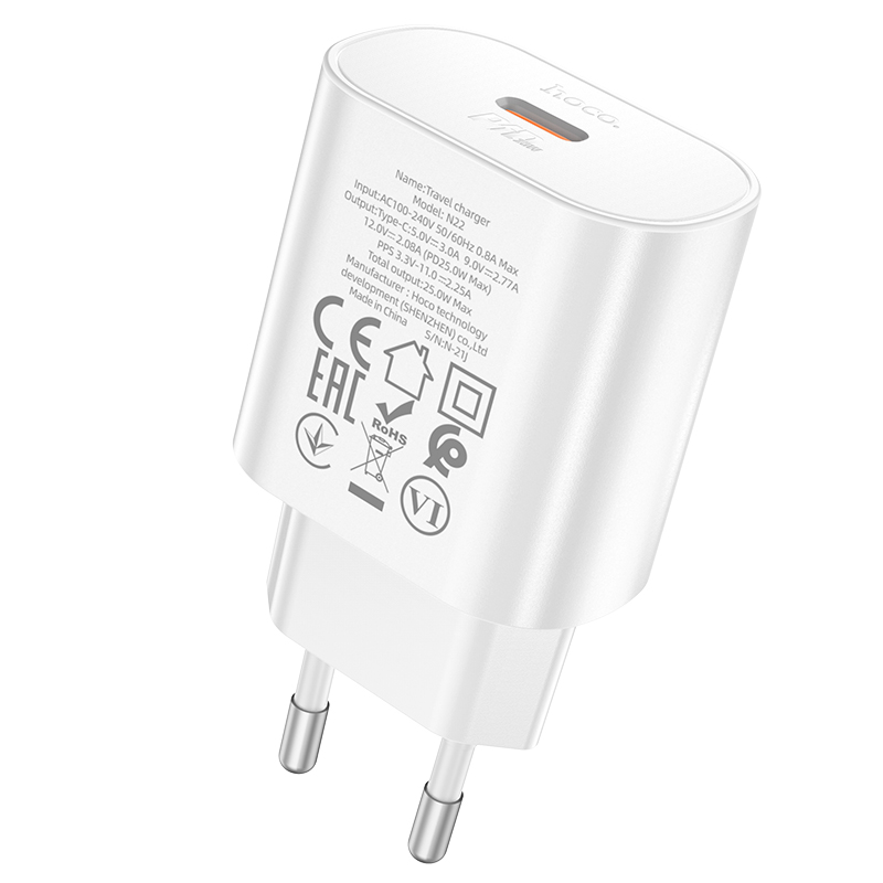 HOCO-N22-25W-USB-PD-Charger-USB-C-PD30-QC30-PPS-AFC-Fast-Charging-Wall-Charger-Adapter-EU-Plug-With--1919024-4