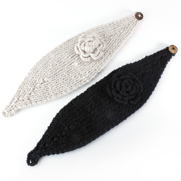 Flower-Hand-Knit-Crochet-Head-Wrap-Ear-Warmer-Headbrand-Headwear-79499-2