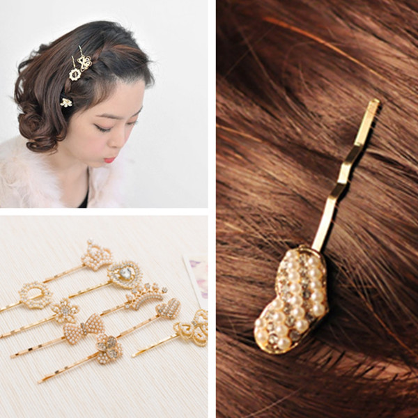 Heart-Bow-Flower-Pearl-Rhinestone-Crystal-Hairpin-Hair-Clip-964376-2