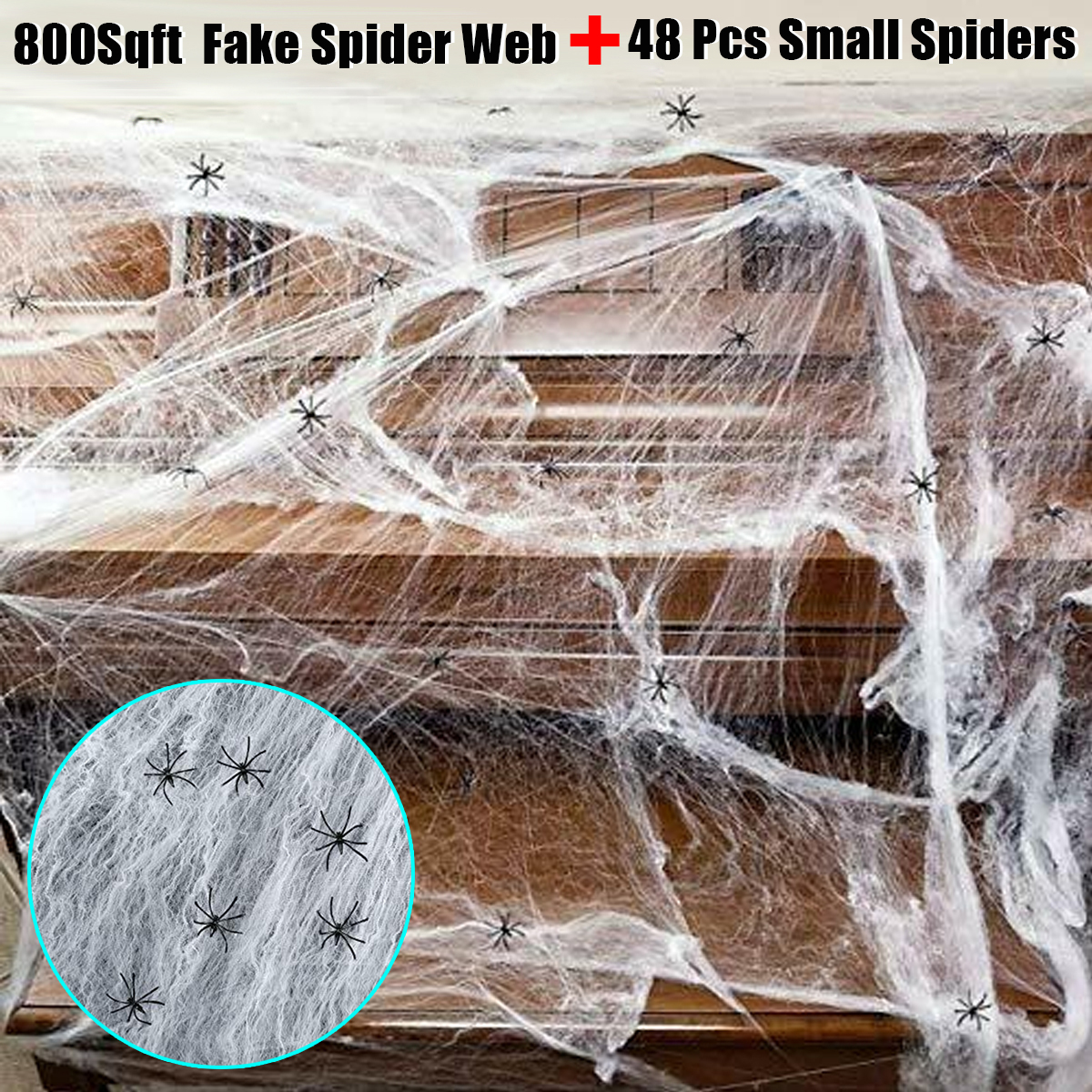 250g-Spider-Web-With-48Pcs-Small-Spiders-Halloween-Outdoor-Party-Decorations-Props-Supplies-1730880-1