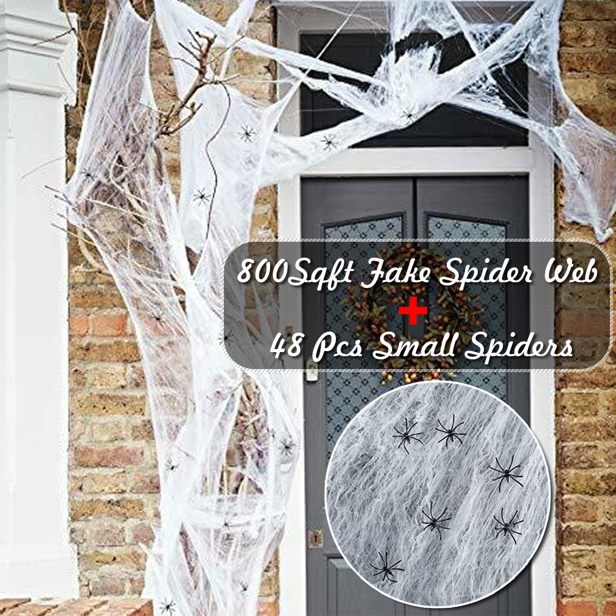 250g-Spider-Web-With-48Pcs-Small-Spiders-Halloween-Outdoor-Party-Decorations-Props-Supplies-1730880-2