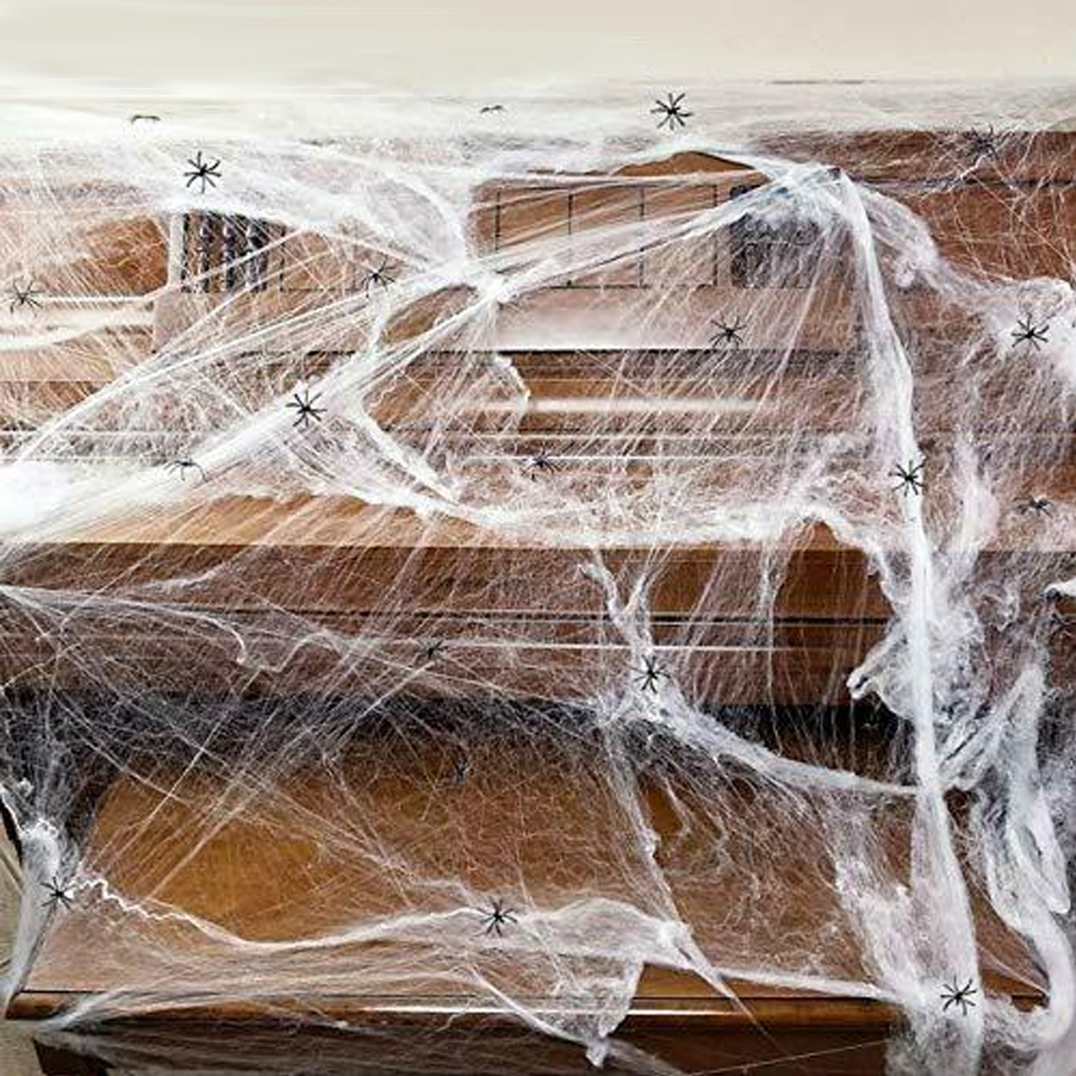 250g-Spider-Web-With-48Pcs-Small-Spiders-Halloween-Outdoor-Party-Decorations-Props-Supplies-1730880-4