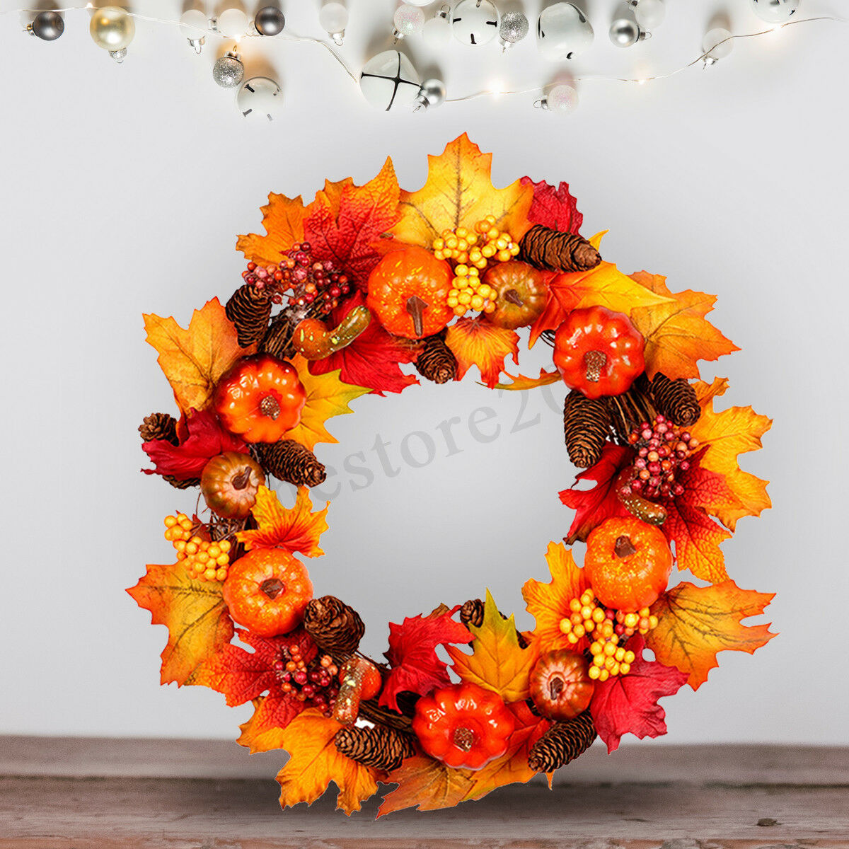 4560cm-Wreath-Garland-Maple-Leaves-Pumpkin-Door-For-Christmas-Party-Decorations-1637102-1