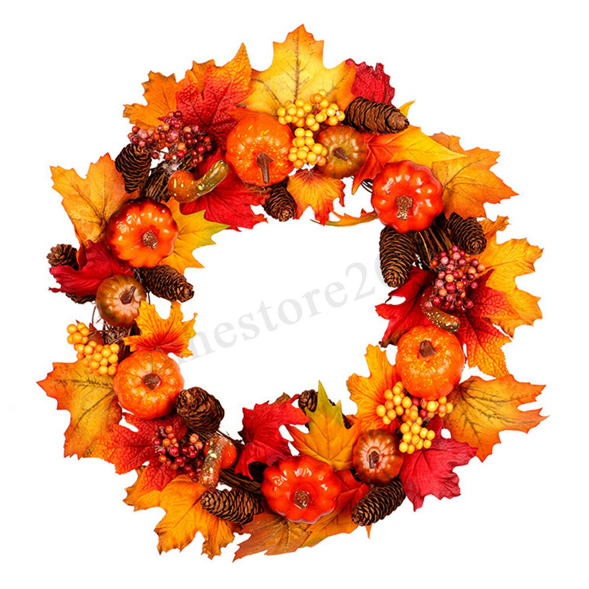 4560cm-Wreath-Garland-Maple-Leaves-Pumpkin-Door-For-Christmas-Party-Decorations-1637102-2