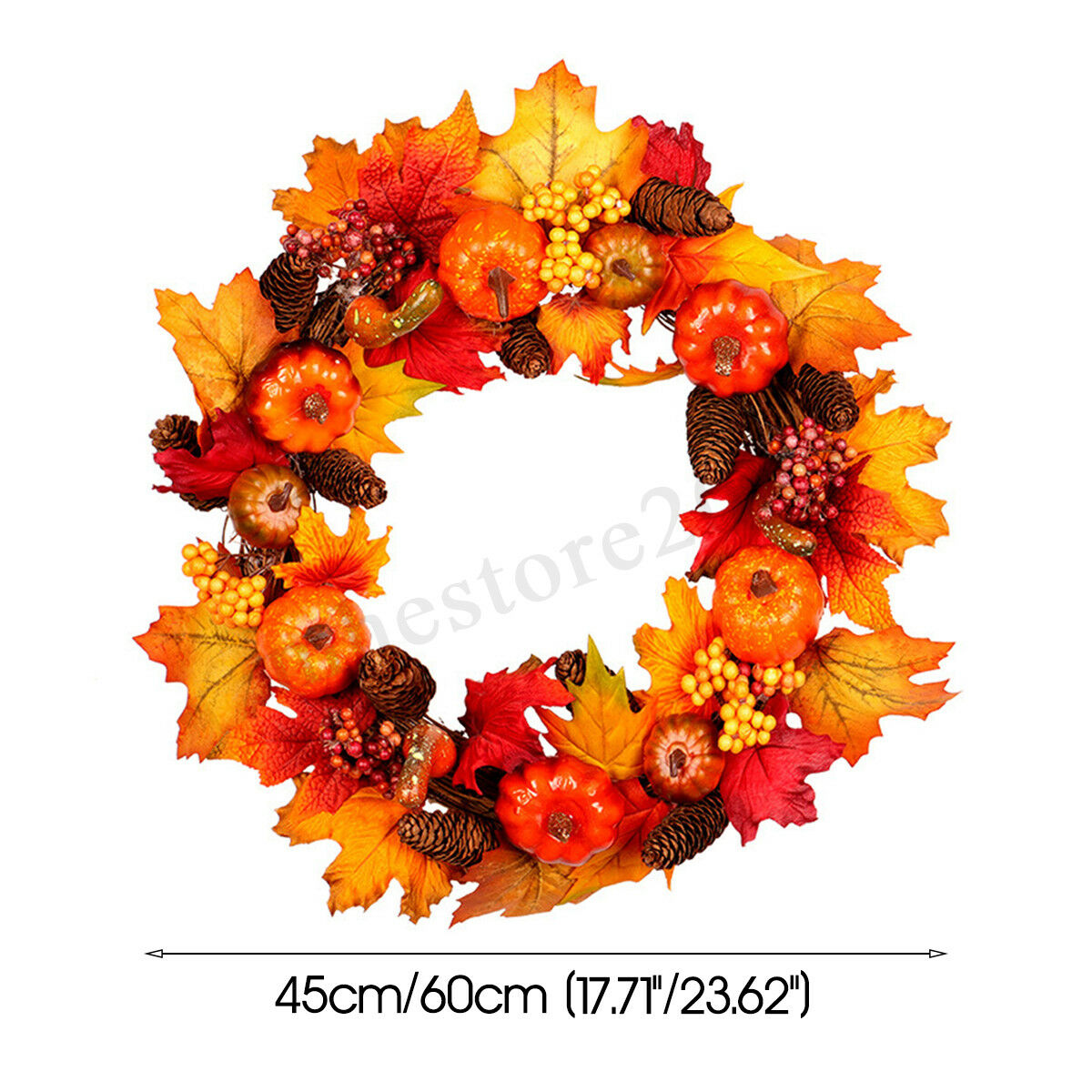 4560cm-Wreath-Garland-Maple-Leaves-Pumpkin-Door-For-Christmas-Party-Decorations-1637102-8