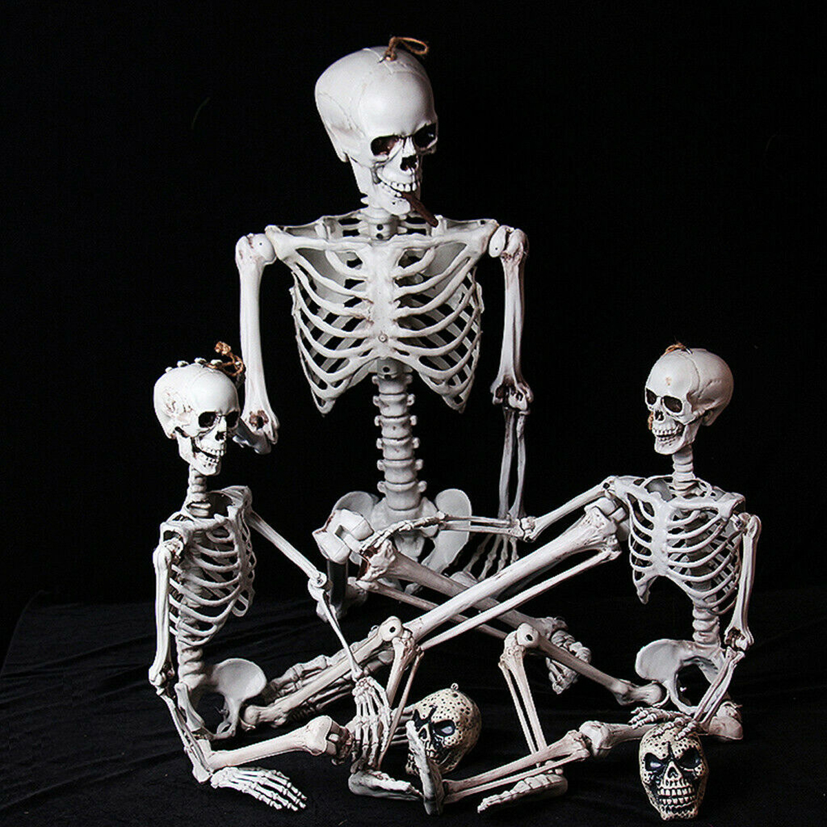 90cm-Human-Skeleton-Scary-Bones-Poseable-Hanging-Halloween-Prop-Party-Decorations-1573645-6