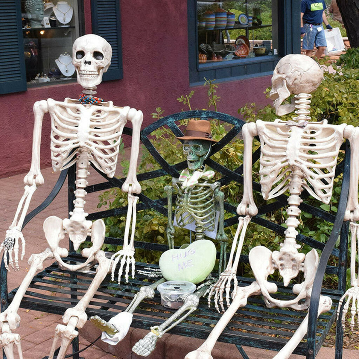 90cm-Human-Skeleton-Scary-Bones-Poseable-Hanging-Halloween-Prop-Party-Decorations-1573645-9