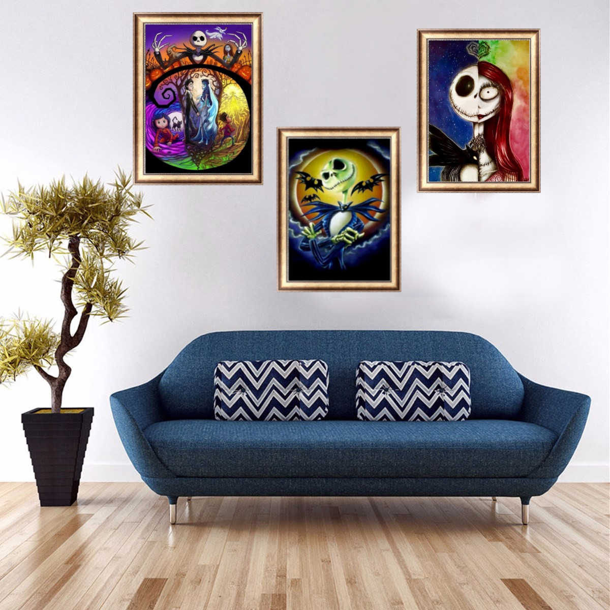 Full-Drill-Halloween-Skull-DIY-5D-Diamond-Painting-Cross-Stitch-Kits-Home-Decor-1376048-1
