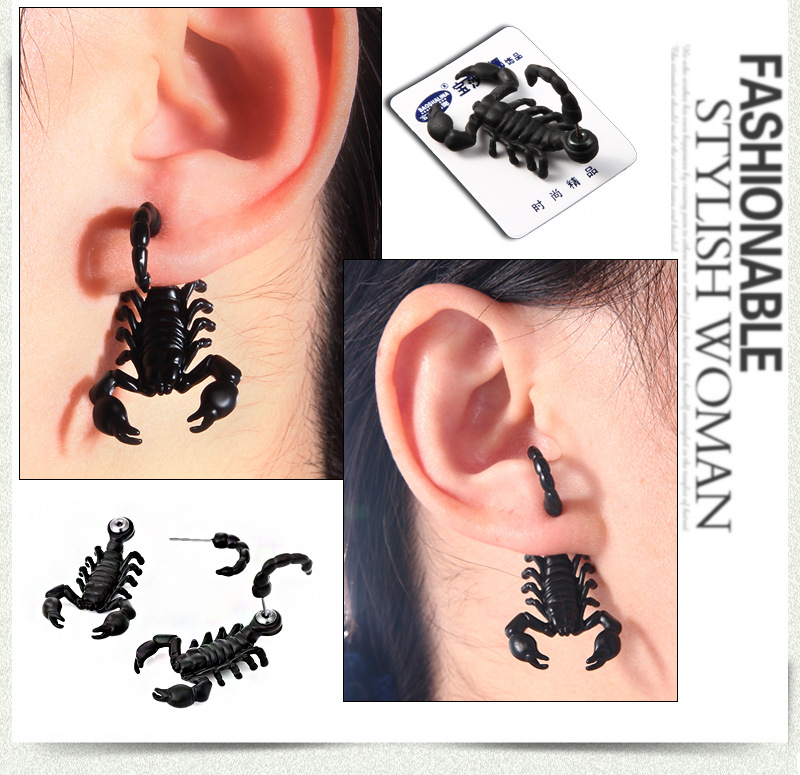Halloween-Earring-Creative-Scorpion-Earrings-Lightweight-For-Hallowen-Party-Decoration-1631505-1