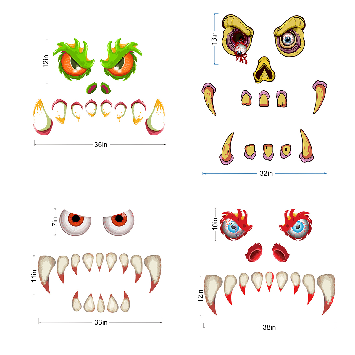 Halloween-Scary-Monster-Face-Devil-with-Eyes-Teeth-Cutouts-Combination-Sticker-Window-Gateway-Door-C-1795001-12