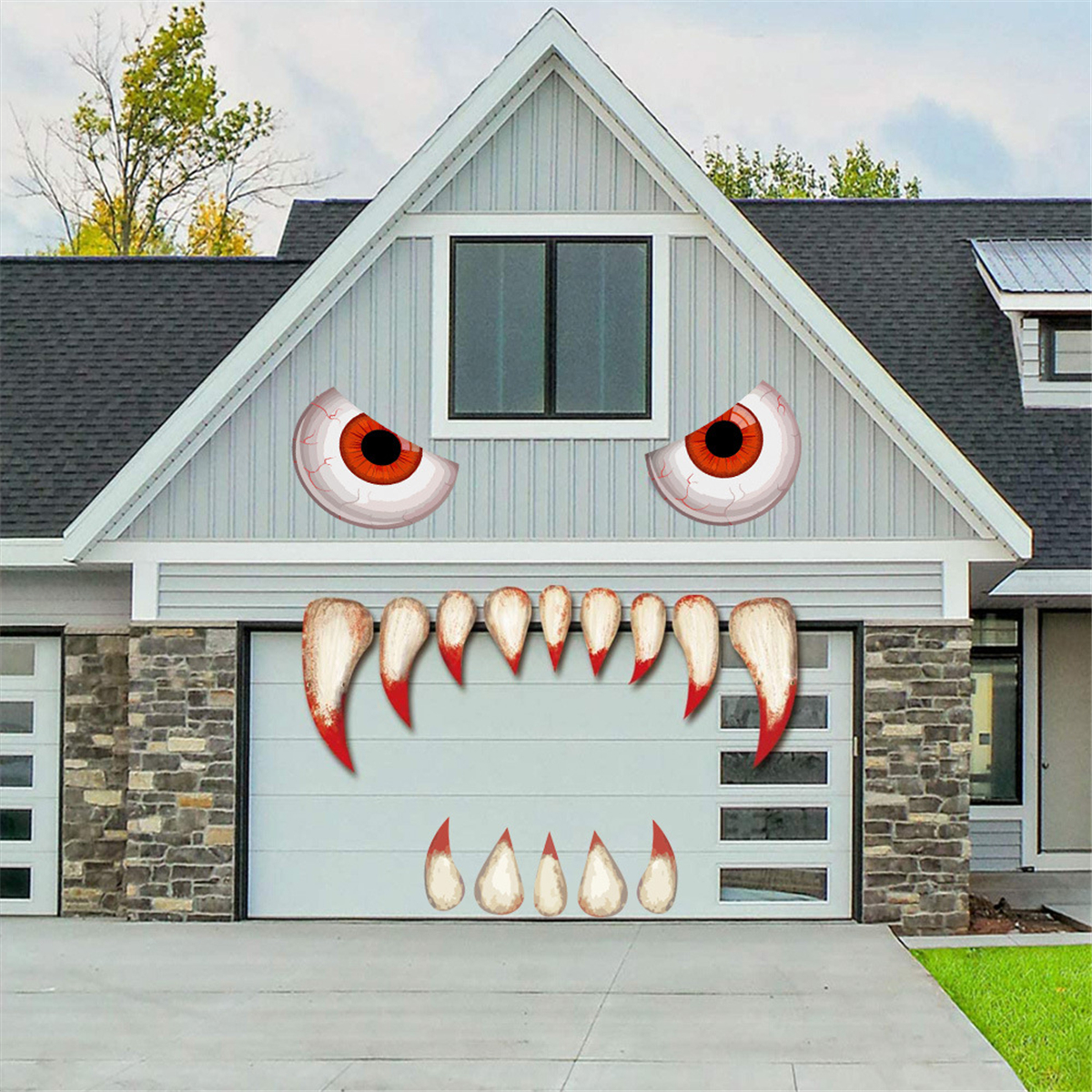 Halloween-Scary-Monster-Face-Devil-with-Eyes-Teeth-Cutouts-Combination-Sticker-Window-Gateway-Door-C-1795001-10