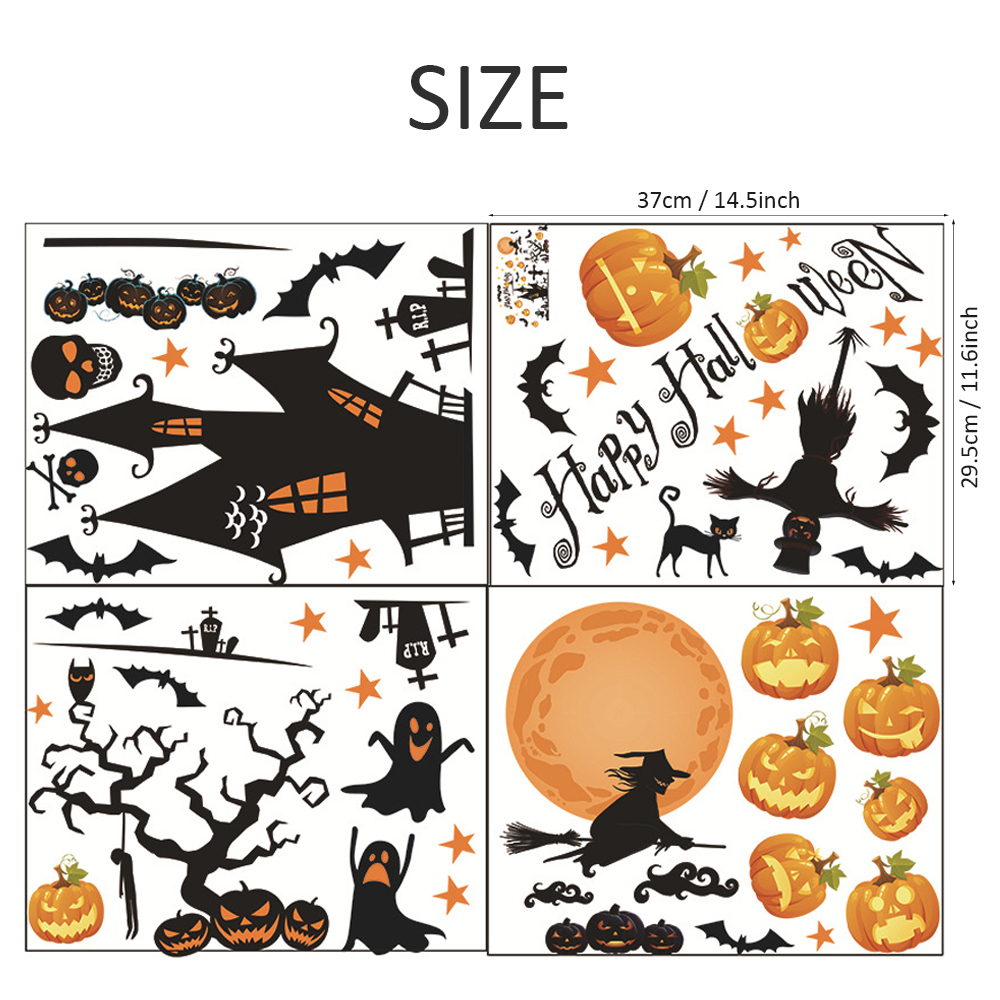 Halloween-Waterproof-PVC-Wall-Stickers-Gothic-Pumpkin-Lantern-Witch-Pattern-DIY-Home-Nursery-Kid-Roo-1740080-5