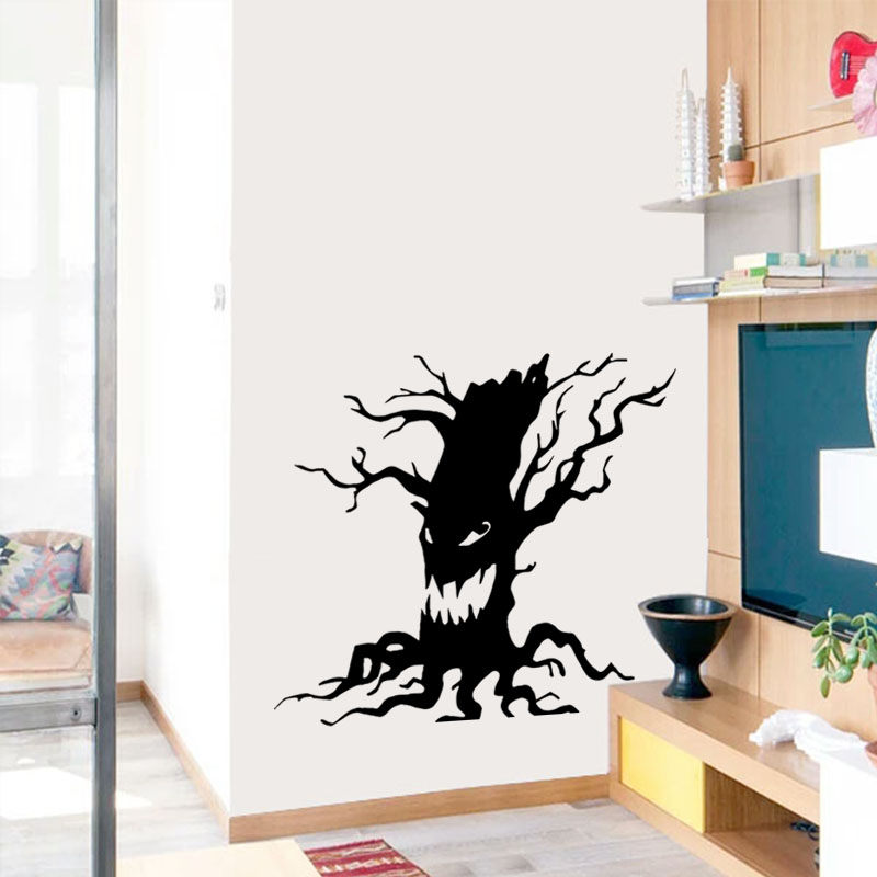 Miico-FX3014-Halloween-Sticker-Cartoon-Sticker-Ghost-Tree-Pattern-Removable--Wall-Stickers-1575420-2