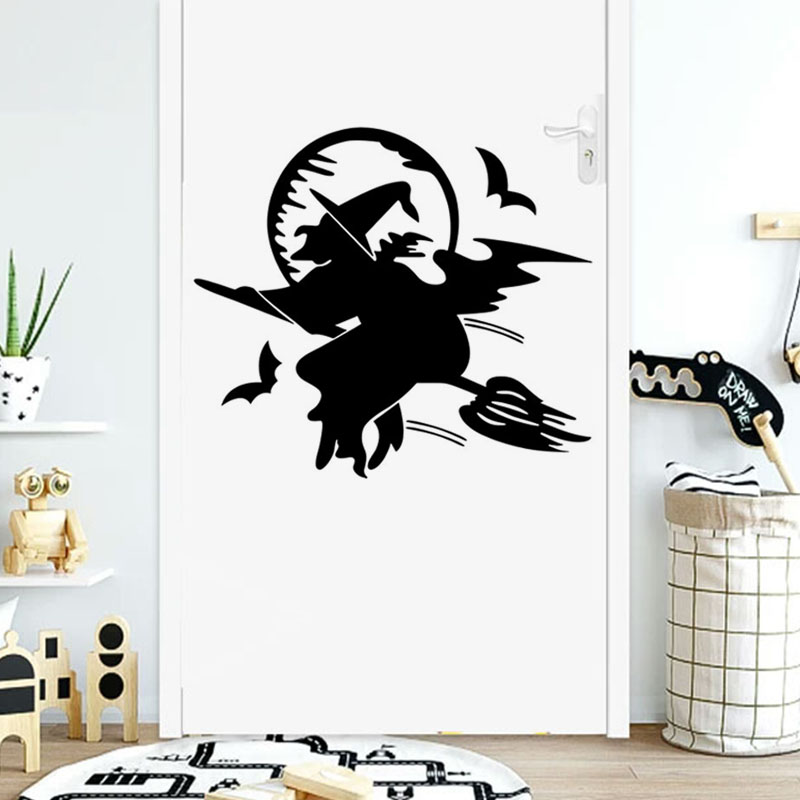 Miico-FX3017-Halloween-Sticker-Cartoon-Sticker-Witch-Pattern-Removable-Wall-Stickers-1575414-7