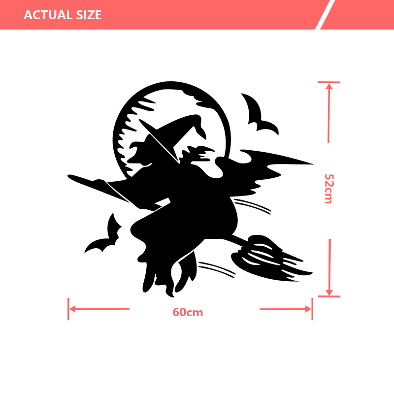 Miico-FX3017-Halloween-Sticker-Cartoon-Sticker-Witch-Pattern-Removable-Wall-Stickers-1575414-8