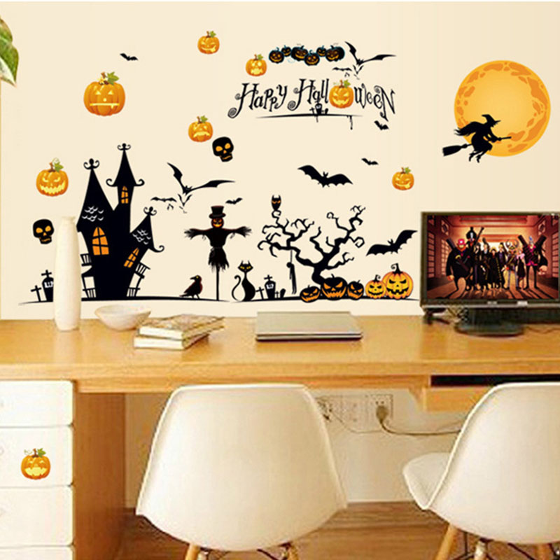 Miico-MJ8006-Halloween-Sticker-Cartoon-Sticker-Removable-Wall-Sticker-For-Halloween-Decoration-Room--1567832-5