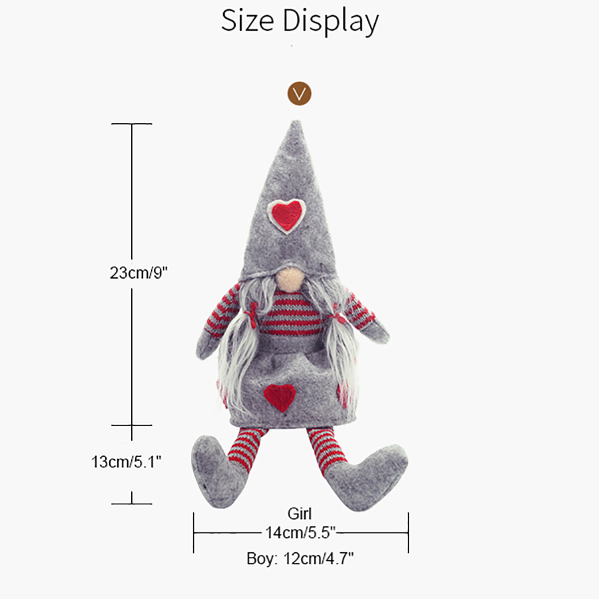 Non-Woven-Hat-With-Heart-Handmade-Gnome-Santa-Christmas-Figurines-Ornament-Holiday-Table-Decorations-1634099-9