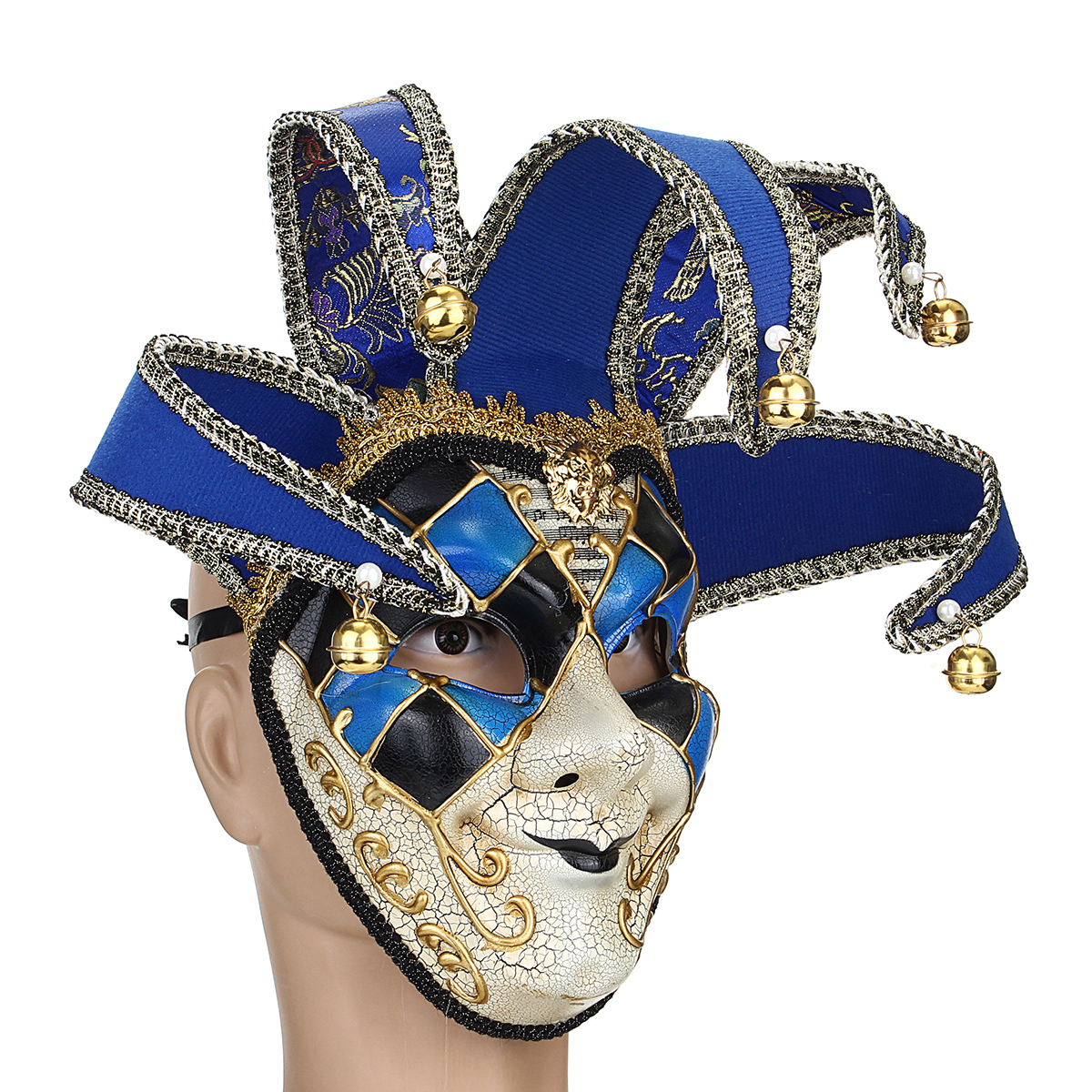 Red-Black-Blue-Clown-Mask-Halloween-European-American-Atmosphere-Dress-Mask-1347029-5