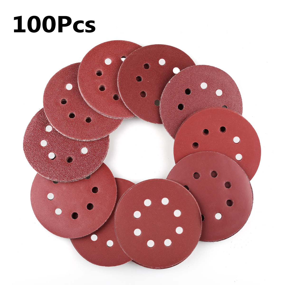 100Pcs-125mm-8-Holes-Abrasive-Sand-Discs-6080100120240-Grit-Sanding-Papers-1922539-11